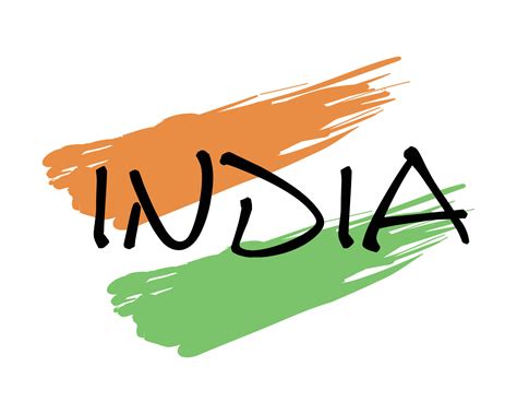 India logo with flag vector illustration 11851145 Vector Art at Vecteezy