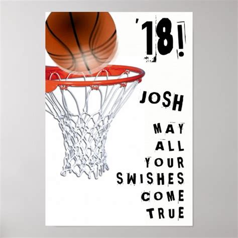 Basketball Graduation Poster | Zazzle.com