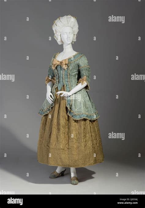 Petticoat from Woman s Robe à l Anglaise England circa 1775