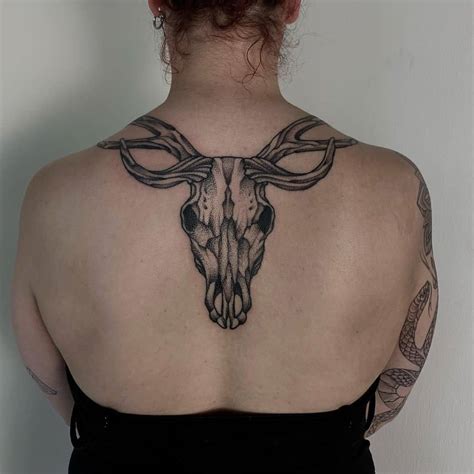 Skeleton Back Tattoo