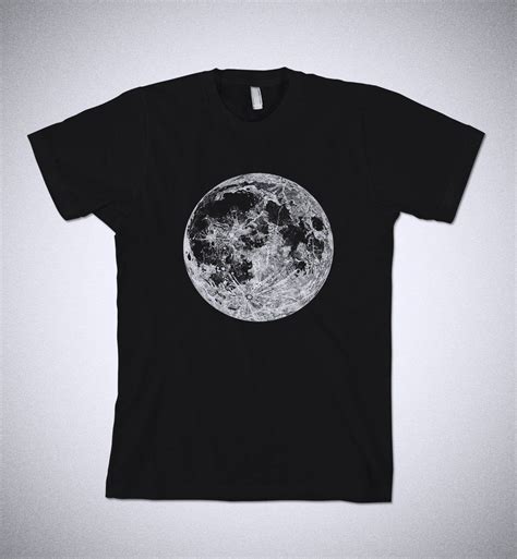 Full Moon Shirt Viewed In Full Sunlight Moon Stipple Etsy Full Moon