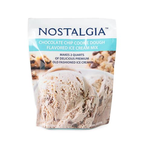 Nostalgia Premium Chocolate Chip Cookie Dough Ice Cream Mix 8 Oz