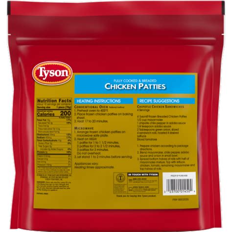 Tyson® Frozen Fully Cooked Chicken Patties, 26 oz - Kroger