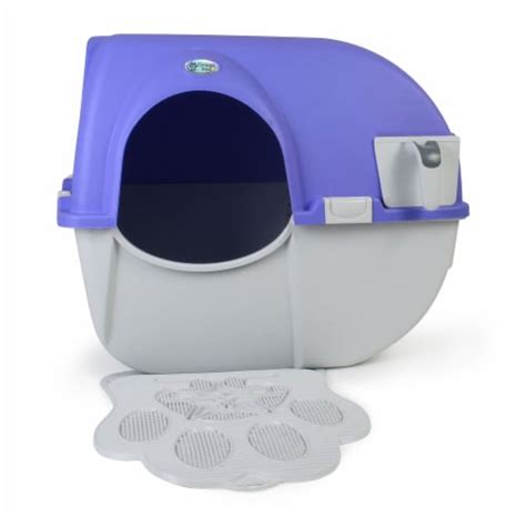 Omega Paw Roll 'n Clean Self Cleaning Cat Kitten Litter Box with Litter ...