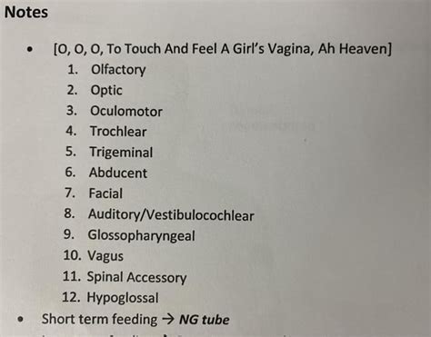 Least Horny Medical Mnemonic Rmedicalschool