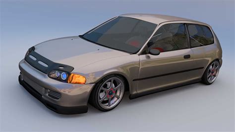 Honda Civic Gratis 3D Modelos Descargar Free3D