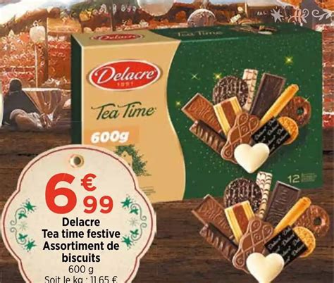 Promo Delacre Tea Time Festive Assortiment De Biscuits Chez Bi1