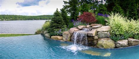 Plantings by CLC to accentuate waterfall into infinity pool by Marson ...