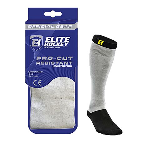 Elite Pro Cut Resistant Sock Silverblack National Sports