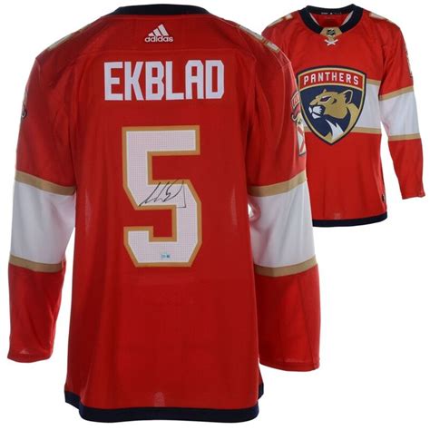 Aaron Ekblad Florida Panthers Fanatics Authentic Autographed Red Adidas