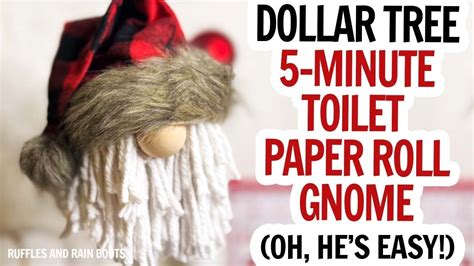 Toilet Paper Christmas Gnome Gnome From A Tp Roll Christmas Gnome