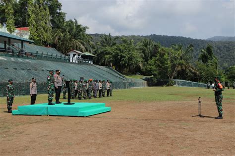 Amankan Penutupan Peparnas Aparat Tni Polri Gelar Apel Pasukan