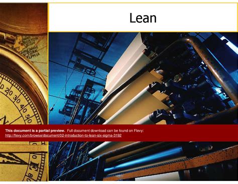 Ppt 02 Introduction To Lean Six Sigma 71 Slide Ppt Powerpoint