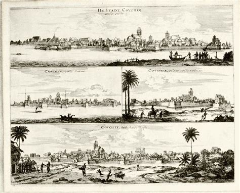 "The City of Cochin all sides," a panoramic view from 'A True and Exact ...