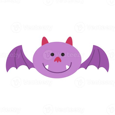 cute purple bat character 19016709 PNG