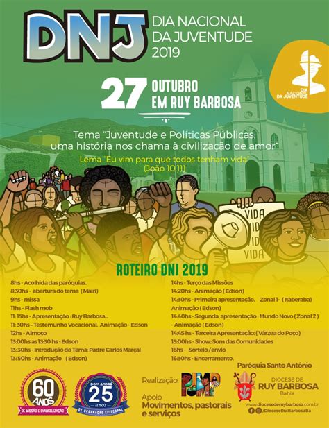 Dia Nacional Da Juventude Dnj Acontece Neste Domingo Em Ruy Barbosa