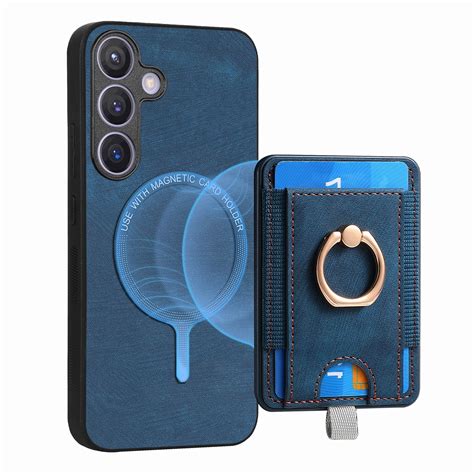 ELEHOLD Leather Case For Samsung Galaxy S21 Magnetic Detachable Card