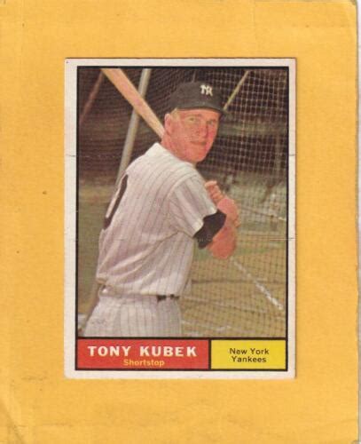 Topps Tony Kubek New York Yankees Vg Ex Very Good Excellent