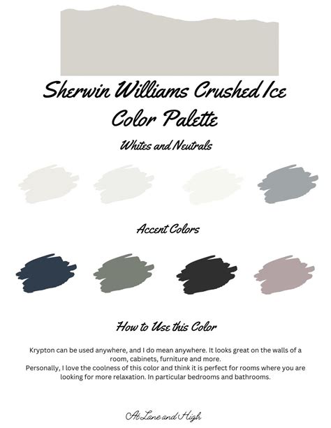 Crushed Ice By Sherwin Williams Whole Home Paint Palette Interior Color