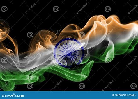 India National Smoke Flag Stock Illustration Illustration Of Nation