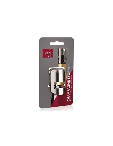 Bouchon Champagne Vacu Vin Acier Inox Bross