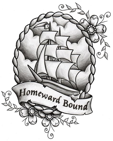 Homeward Bound Tattoo Design #ship #galleon #traditional #oldschool # ...