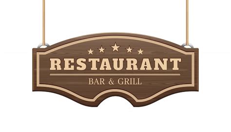 Premium Vector Restaurant Signboard