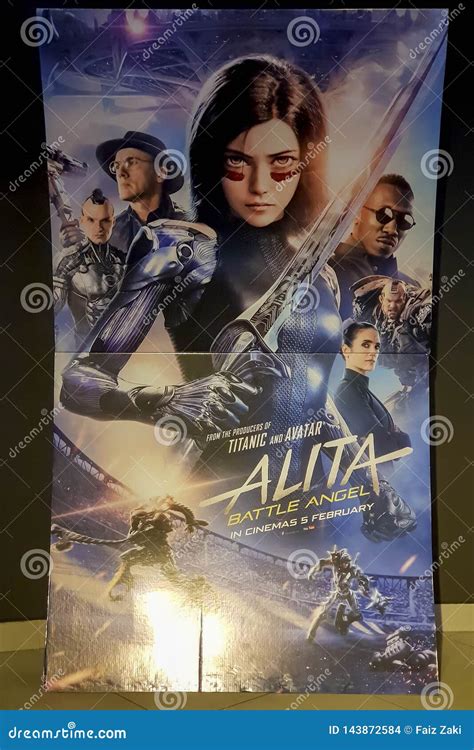 Alita: Battle Angel Movie Poster at the Cinema. Movie is about Female ...