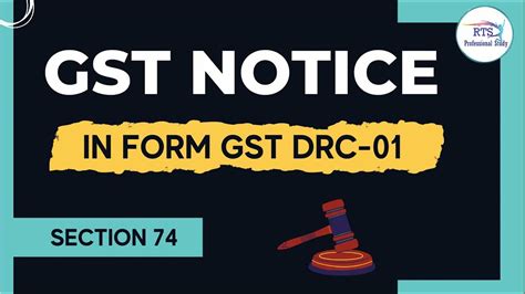 Gst Notice In Form Drc 01 Section 74 Of Gst Act Gst Notice Us 74 Of