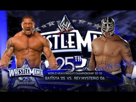 Wwe K Batista Vs Rey Mysterio World Heavyweight Championship