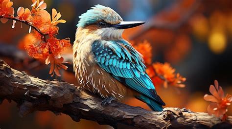 Premium AI Image | colorful bird HD 8K wallpaper Stock Photographic Image