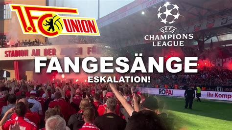 Eskalation Fc Union Berlin Spielt Champions League Abschlussparty