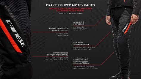 Drake 2 Super Air Tex Pants Dainese