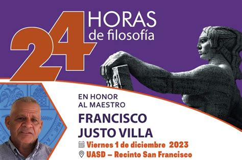 Programa 24 horas de Filosofía en honor al Prof Francisco Justo Villa