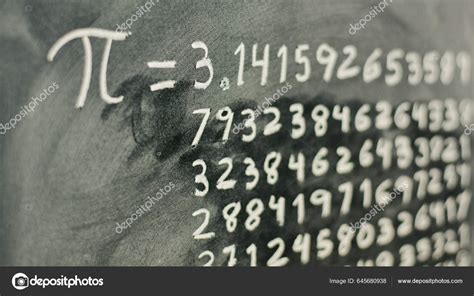 Mathematical Number Written Chalk Blackboard Its Equivalence Numbers