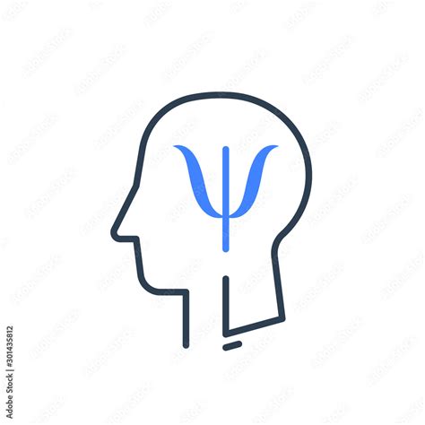 Human head profile and psychology symbol, mental health, help and ...