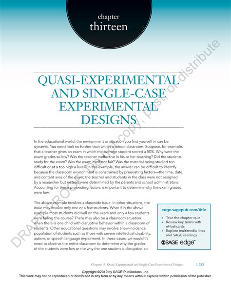 89876 Chapter 13 Quasi Experimental And Single Case Designs Chapter