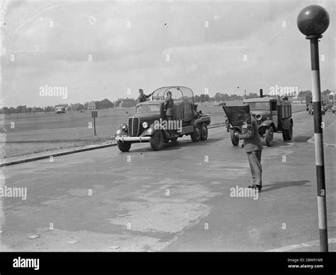 A barrage balloon unit convoy . Fordson WOT 1 barrage balloon winch ...