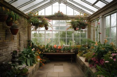 Conservatory with Greenhouse, Showcasing Breathtaking Floral Displays ...