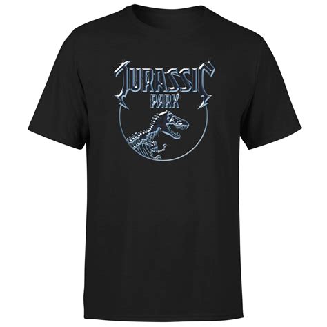 Jurassic Park Logo Metal Mens T Shirt