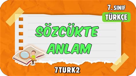 Sözcükte Anlam tonguçCUP 1 Sezon 7TURK2 2024 YouTube