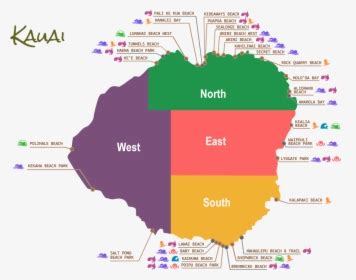 Kauai Hotel Map, HD Png Download - kindpng