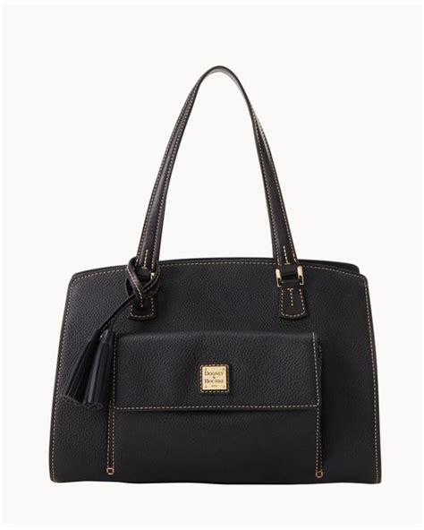 Dooney Bourke Pebble Grain Shoulder Bag In Black Lyst