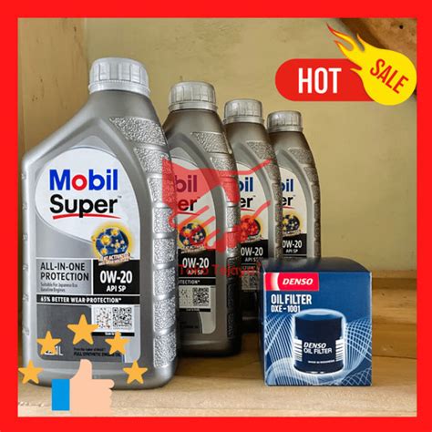 Jual PROMO MOBIL SUPER 0W 20 4Liter FILTER OLI DENSO 1PCS ORIGINAL