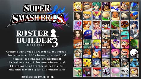 Johns Roster Collection From The Super Smash Bros Roster Maker Youtube