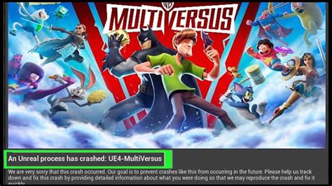 How To Fix An Unreal Process Has Crashed Ue Multiversus On Pc Youtube