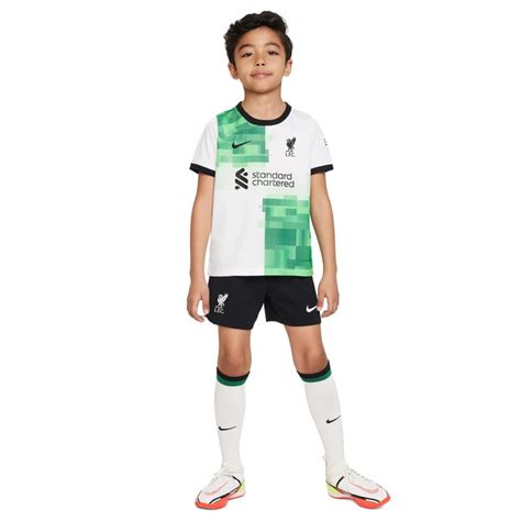 Conjunto Nike Liverpool FC Segunda Equipación 2023 2024 Niño White