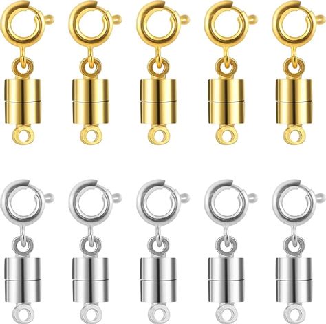 10 Pcs Magnetic Necklace Bracelet Clasps And Closures Chain Fasteners