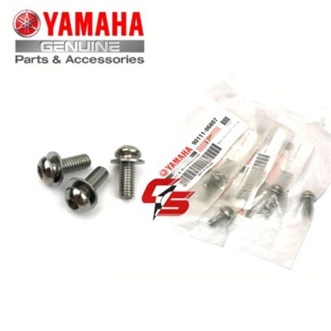 Flashmotor 1pcs Original Yamaha Y15 V1 V2 And Lc135 Screw Exhaust Screw Muffler Cover Skru