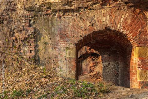 Ruined Fortifications Around Kosciuszko Mound Krakow Poland Foto De